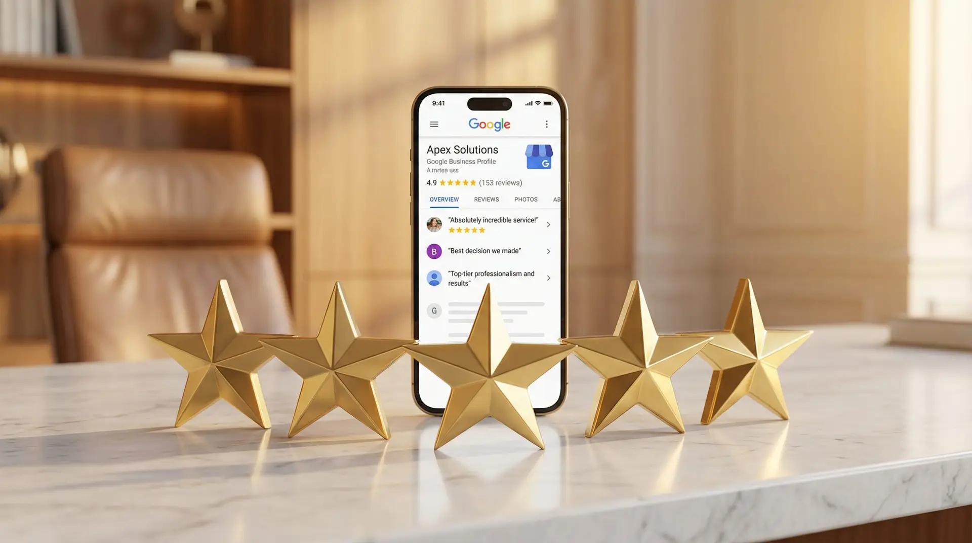 Google Reviews Five Stars Local Business