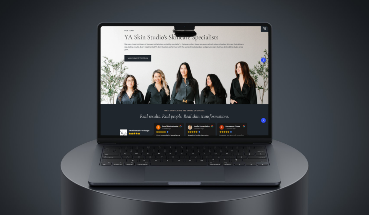 Yaskin website displayed on desktop and mobile devices featuring a responsive business website design.